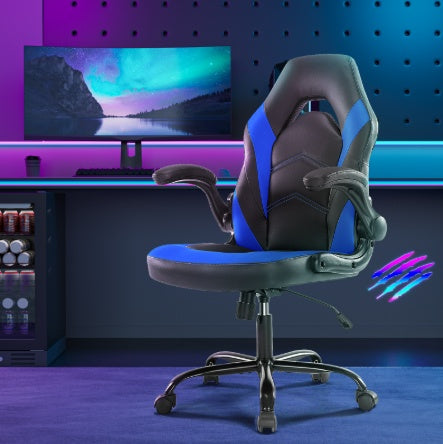Office Chair PU Leather Ergonomic Office Chair Swivel Computer Gaming Chair With Lumbar Support