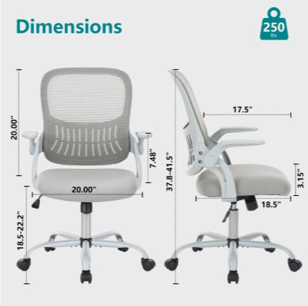 Office Chair For Standing Desk With Adjustable Foot Ring,Counter Height Office Chairs