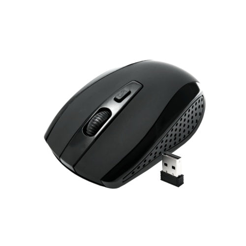 USB MOUSE BLACK WIRELESS USB MOUSE SCROLL 2.4GHz CORDLESS OPTICAL FOR PC LAPTOP