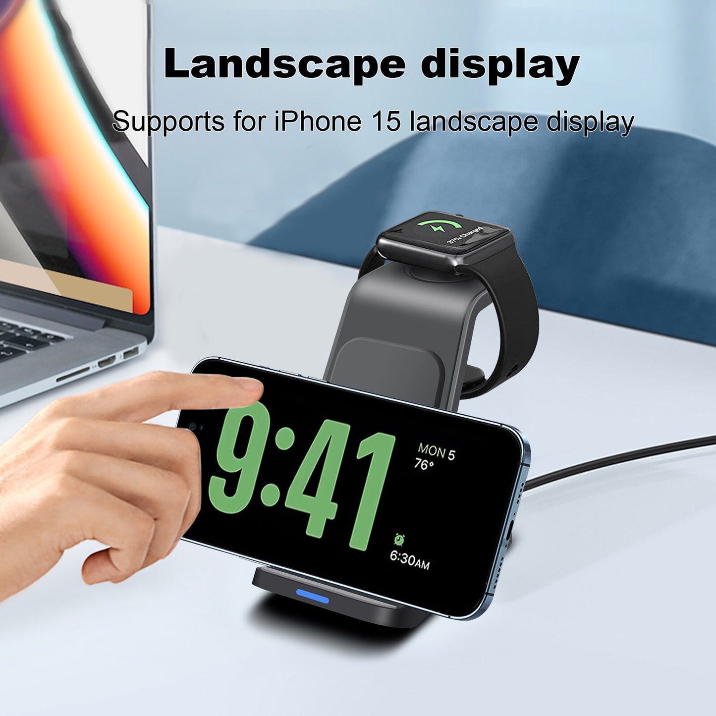 Charge Three In One Wireless Charger Bracket Base