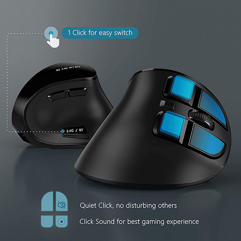 Mouse Wireless Bluetooth Dual-mode Rechargeable Optical Mouse ergonomic