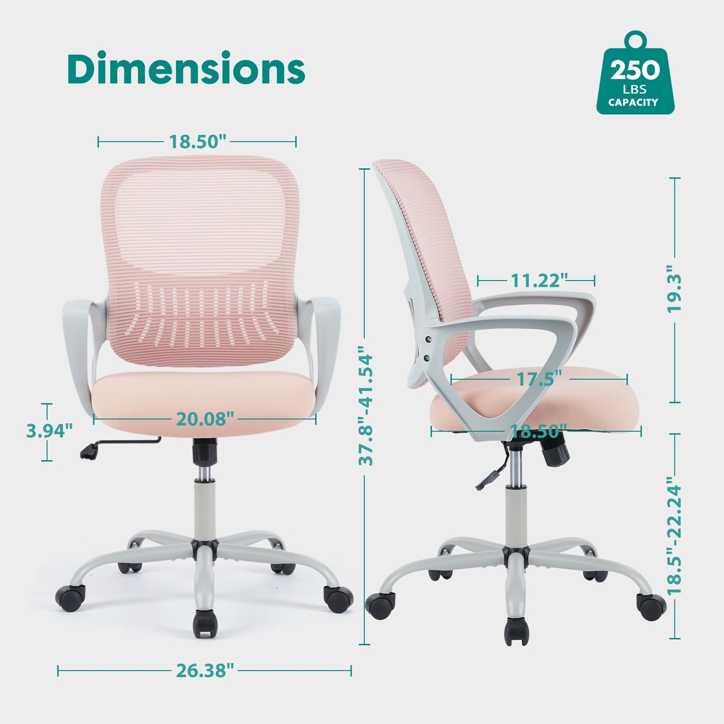 Office Chair For Standing Desk With Adjustable Foot Ring,Counter Height Office Chairs