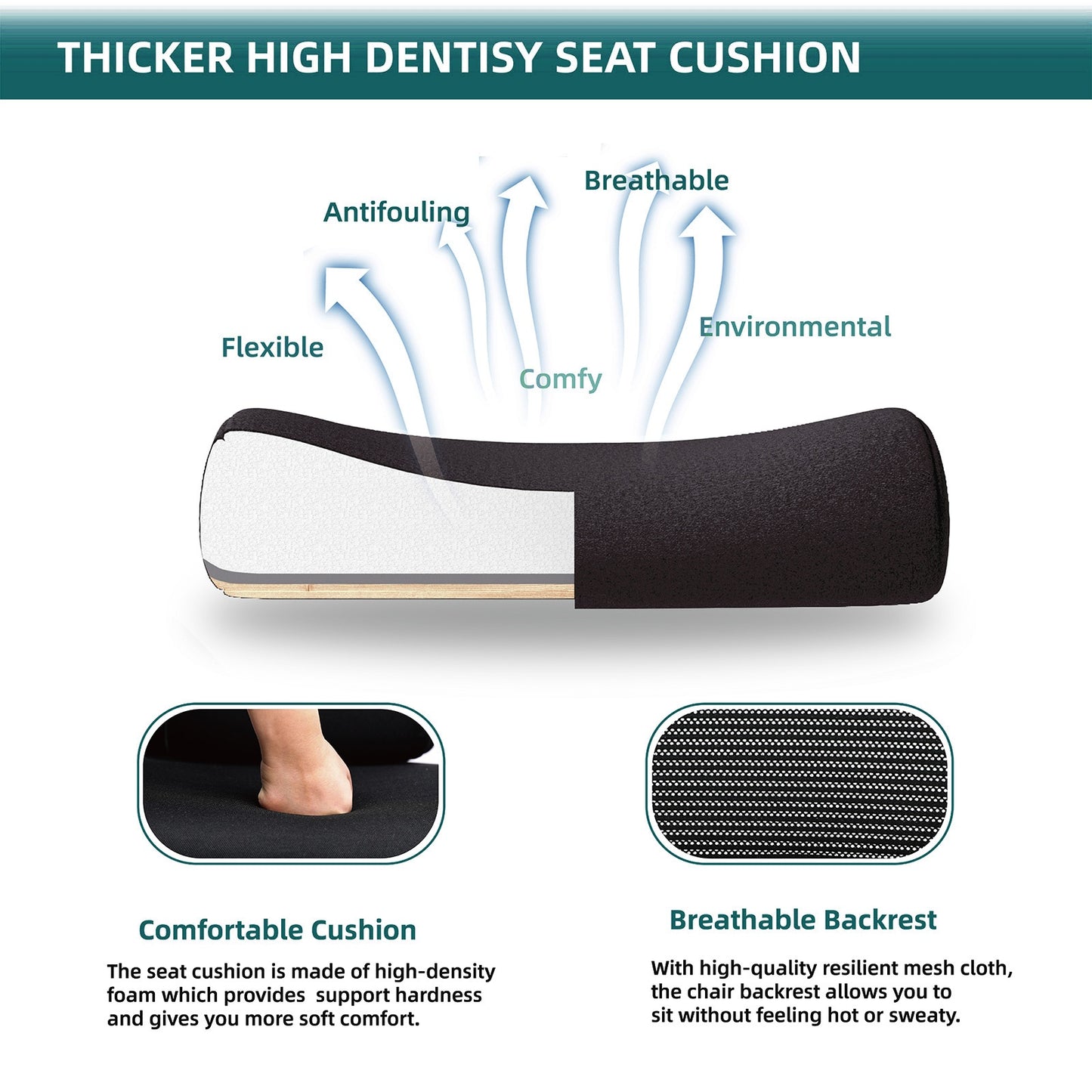 Office Chair Retractable Footrest Ergonomic Swivel Office Chair With Lumbar Support Pillow And Padded Armrests