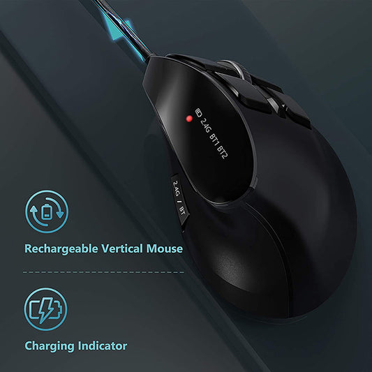 Mouse Wireless Bluetooth Dual-mode Rechargeable Optical Mouse ergonomic