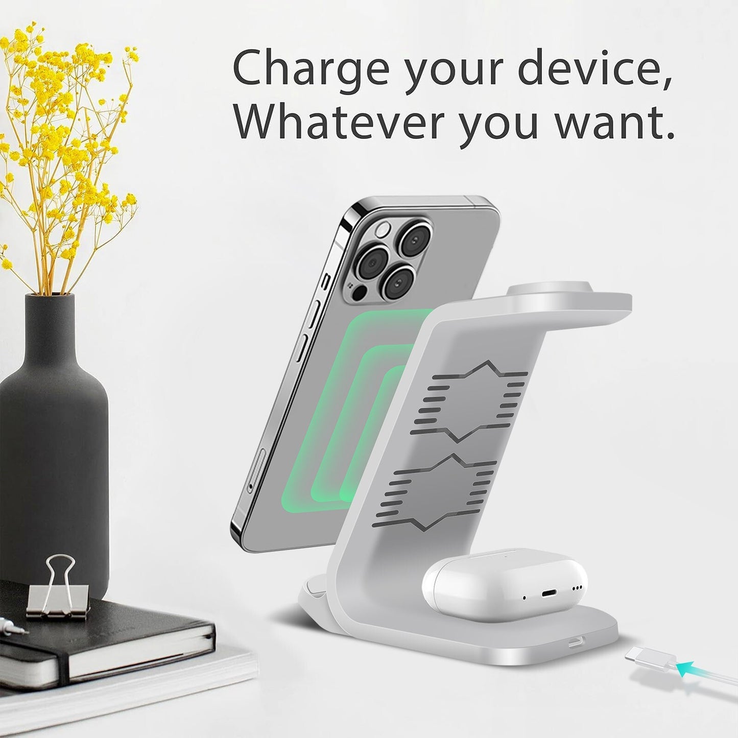 Charge Three In One Wireless Charger Bracket Base