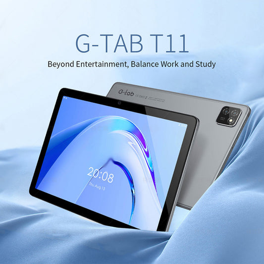 G-tab T11 Android 14 Tablet 10.1 Inch 1280&800 IPS Screen Unisoc T606 8 Core Max 1.6GHz 8GB RAM 4GB&4GB WiFi Bluet